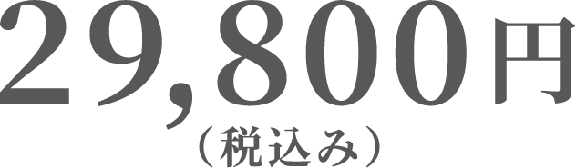 29,800円（税込み）